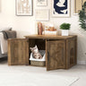 Flip Top Hidden Cat Washroom Furniture with Double Barn Doors