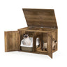 Flip Top Hidden Cat Washroom Furniture with Double Barn Doors