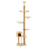 Floor to Ceiling Cat Tree, 6 Level Adjustable Height Climbing Tower