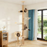 Floor to Ceiling Cat Tree, 6 Level Adjustable Height Climbing Tower