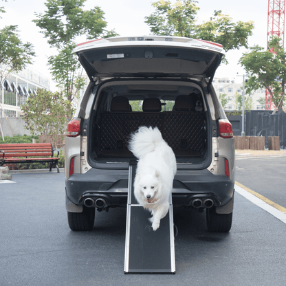 Foldable Aluminum Dog Car Step Ramp, Dog Ramp Climbing Ladder