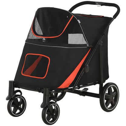 Foldable Doggy Stroller for Medium Large Dogs, Pet Stroller