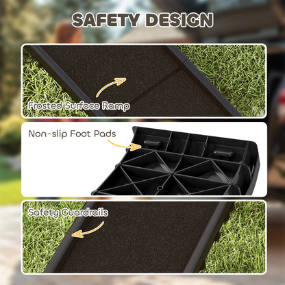 Folding Dog Ramp for Car, 61 Inches Portable Pet Ramp with Non Slip