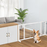 Freestanding Wooden Pet Fence for Stairs, Doorways and Hallways