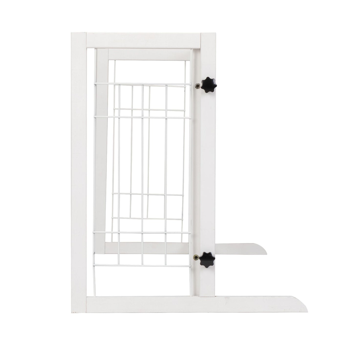 Freestanding Wooden Pet Fence for Stairs, Doorways and Hallways