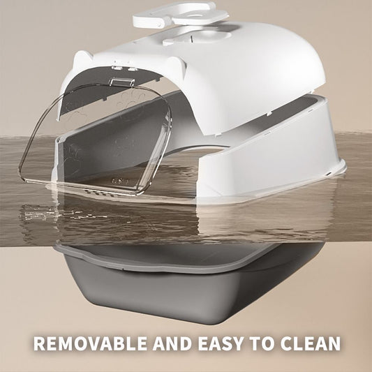 Fully Enclosed Cat Litter Box – Effectively Filters Cat Litter