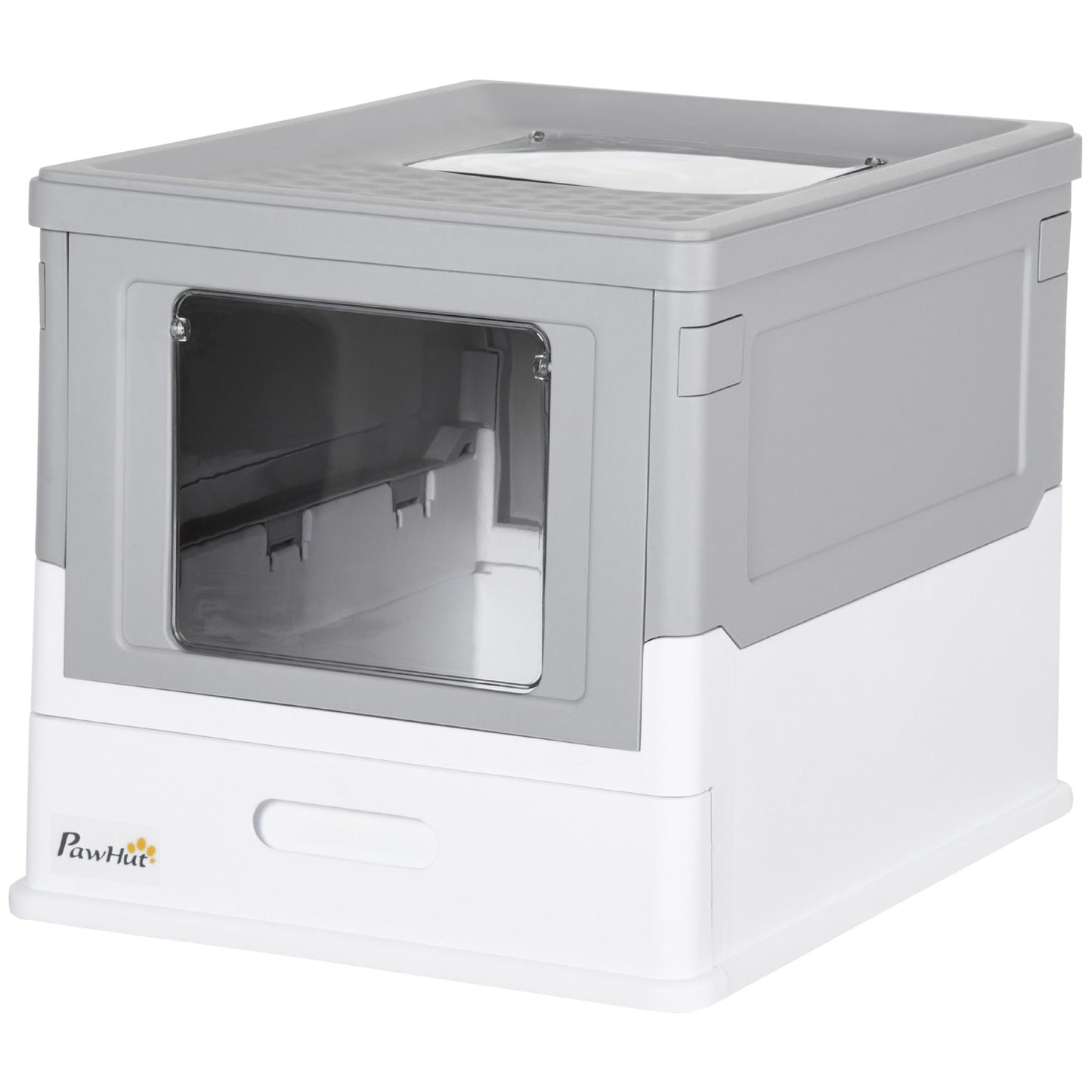 Fully Enclosed Cat Litter Box, Front Entry, Top Exit, Easy Clean