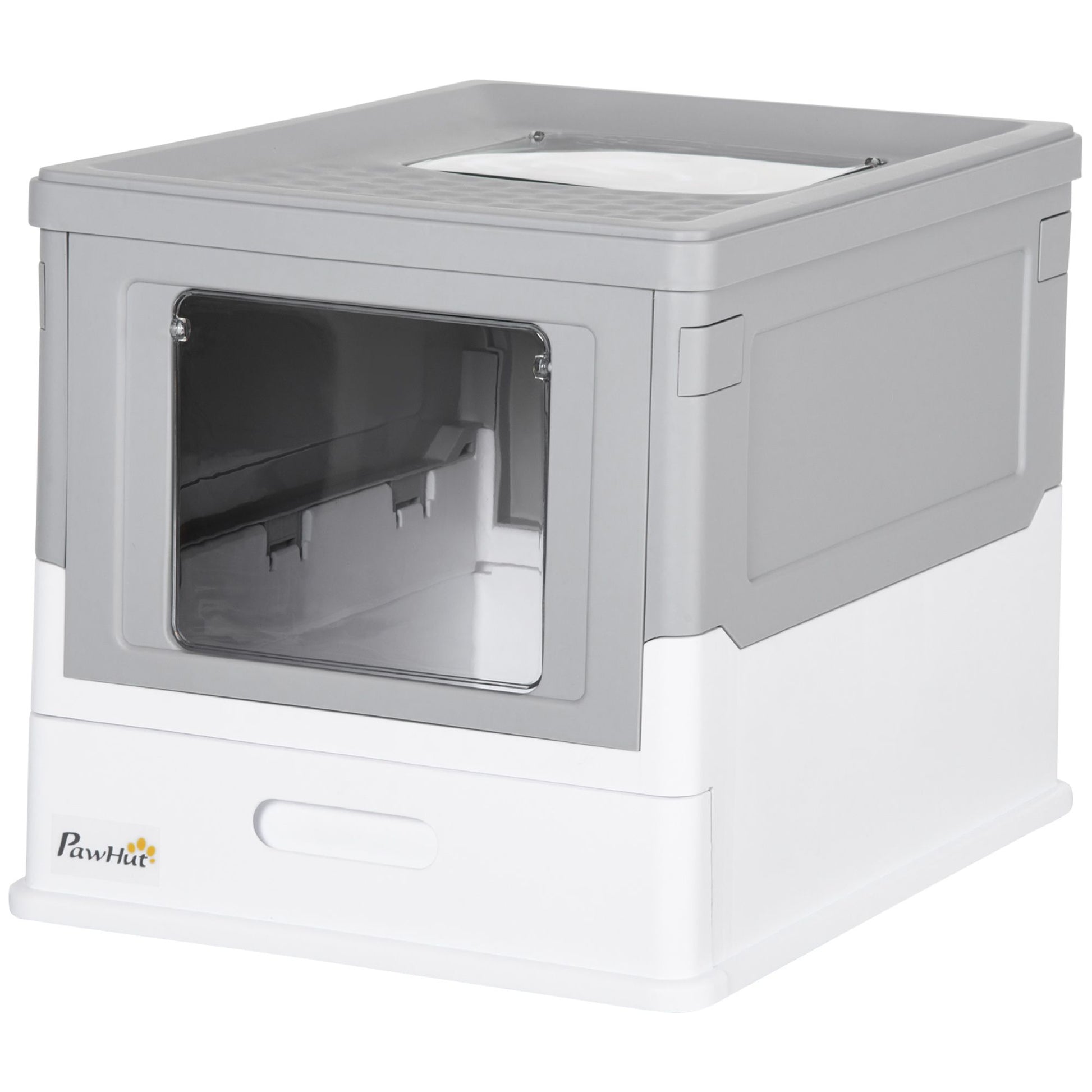 Fully Enclosed Cat Litter Box, Front Entry, Top Exit, Easy Clean