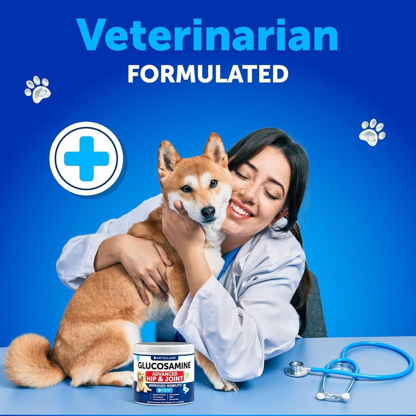 Glucosamine Hip & Joint Chews for Large Dogs, 120 Soft Chews