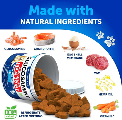 Glucosamine Hip & Joint Chews for Large Dogs, 120 Soft Chews