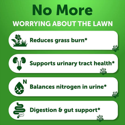Grass Guard Chews for Dogs, Lawn Burn Spot Support