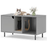 Gray Cat Litter Box Enclosure