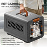 Grey Aviation Enclosed Cat Litter Box with Handle, Spacious Anti