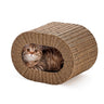 Handwoven Cat Cave House - Indoor Kitten Bed with Double-Sided