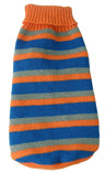 Heavy Cable Knit Striped Fashion Polo Dog Sweater