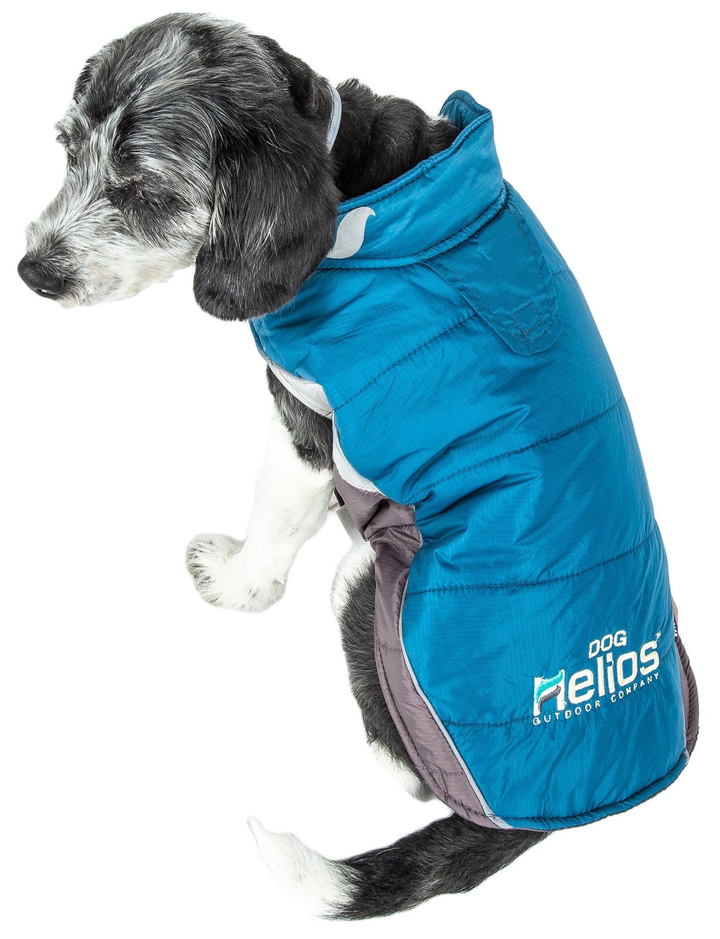 Helios Hurricane-Waded Plush 3M Reflective Dog Coat with Blackshark