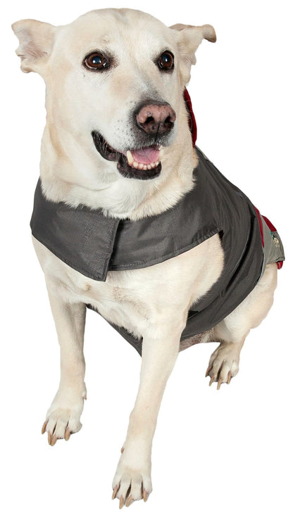 Dog Helios Lotus-Rusher Waterproof 2-in-1 Convertible Dog Jacket
