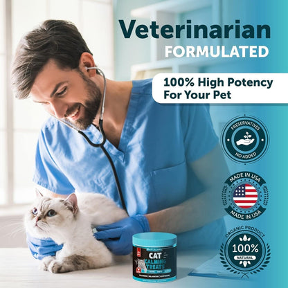 Hemp Calming Chews for Cats with Melatonin, 135 Soft Chews