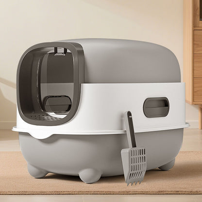 High-Capacity Enclosed Cat Litter Box | Odor-Lock