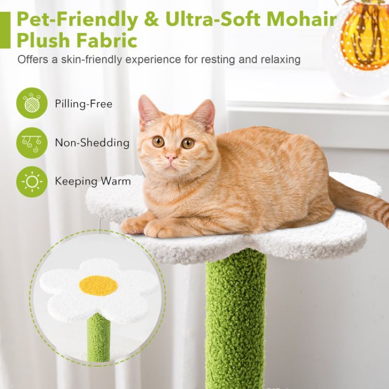 Indoor Cat Tower with Sisal Covered Scratching Posts