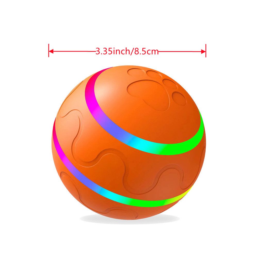Interactive Dog Chew Toy Ball; Dog Balls Toy; USB Rechargeable