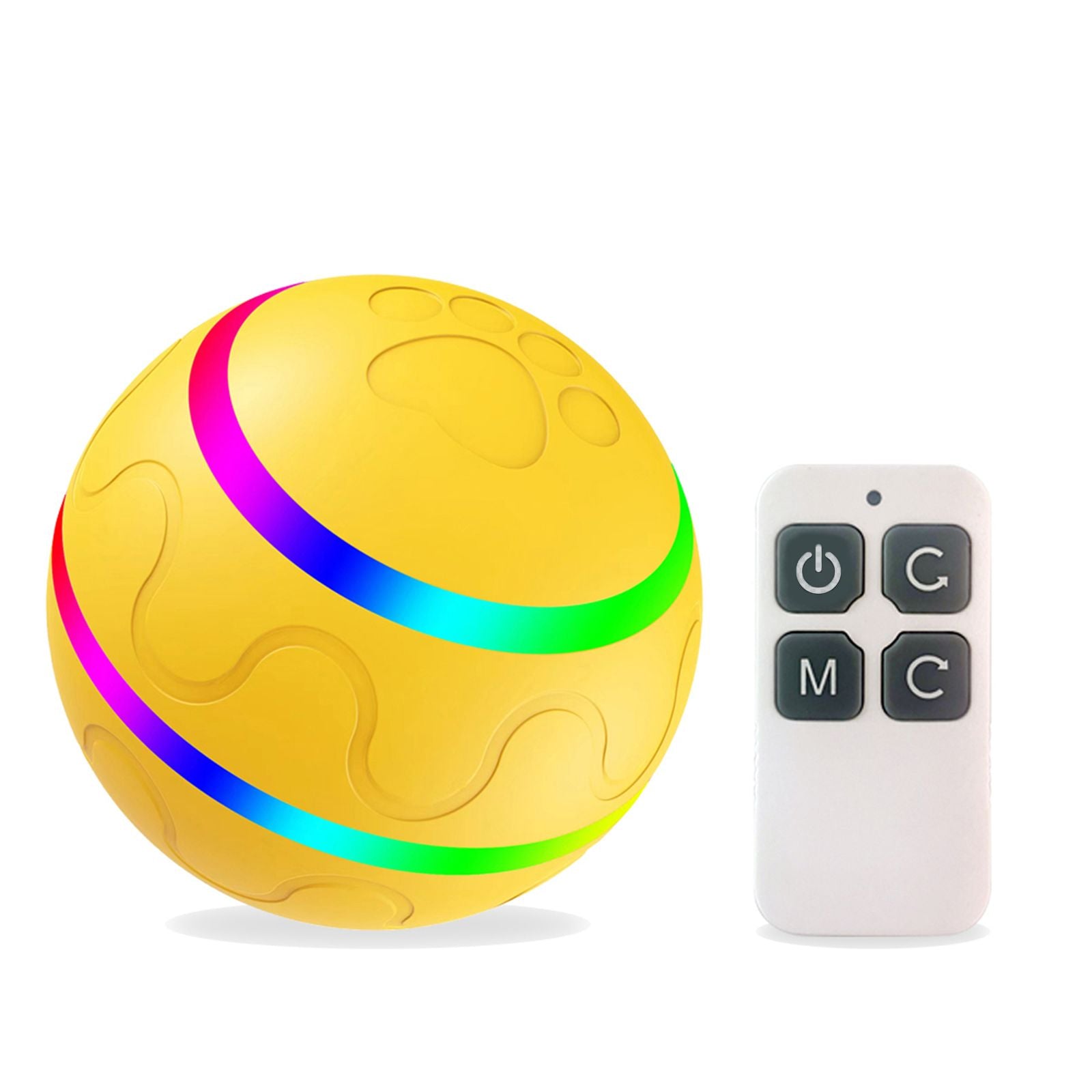 Interactive Dog Chew Toy Ball; Dog Balls Toy; USB Rechargeable