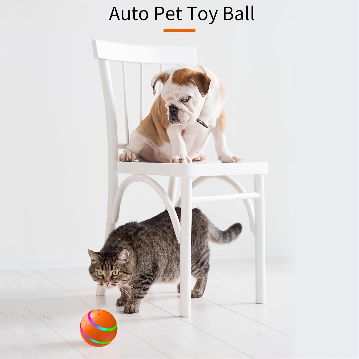 Interactive Dog Chew Toy Ball; Dog Balls Toy; USB Rechargeable