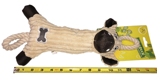 Jute and Rope Plush Cow - Pet Toy