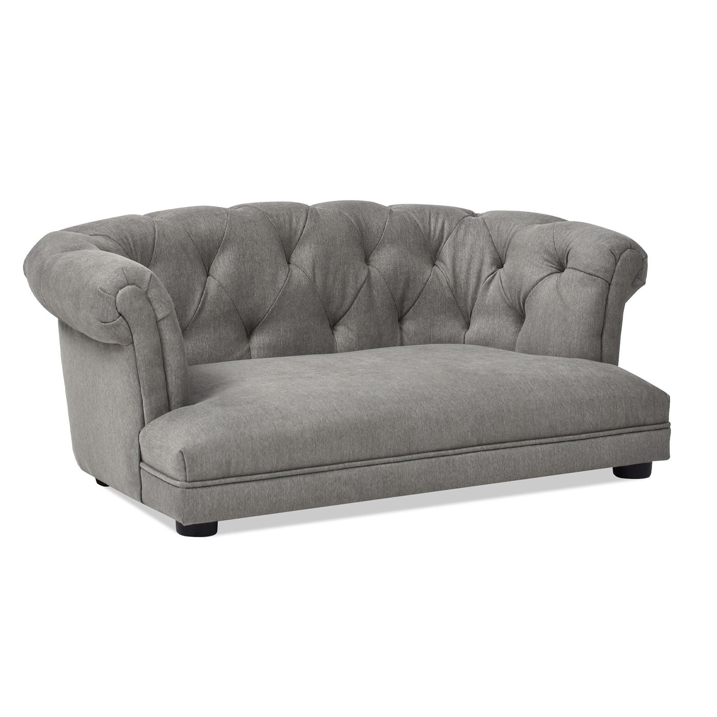 Kiki 36.5" Chesterfield Dog Sofa Bed, Medium, Uptown Gray Stain