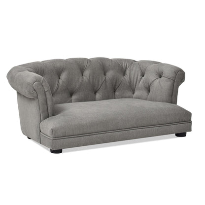 Kiki 36.5" Chesterfield Dog Sofa Bed, Medium, Uptown Gray Stain