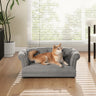 Kiki 36.5" Chesterfield Dog Sofa Bed, Medium, Uptown Gray Stain