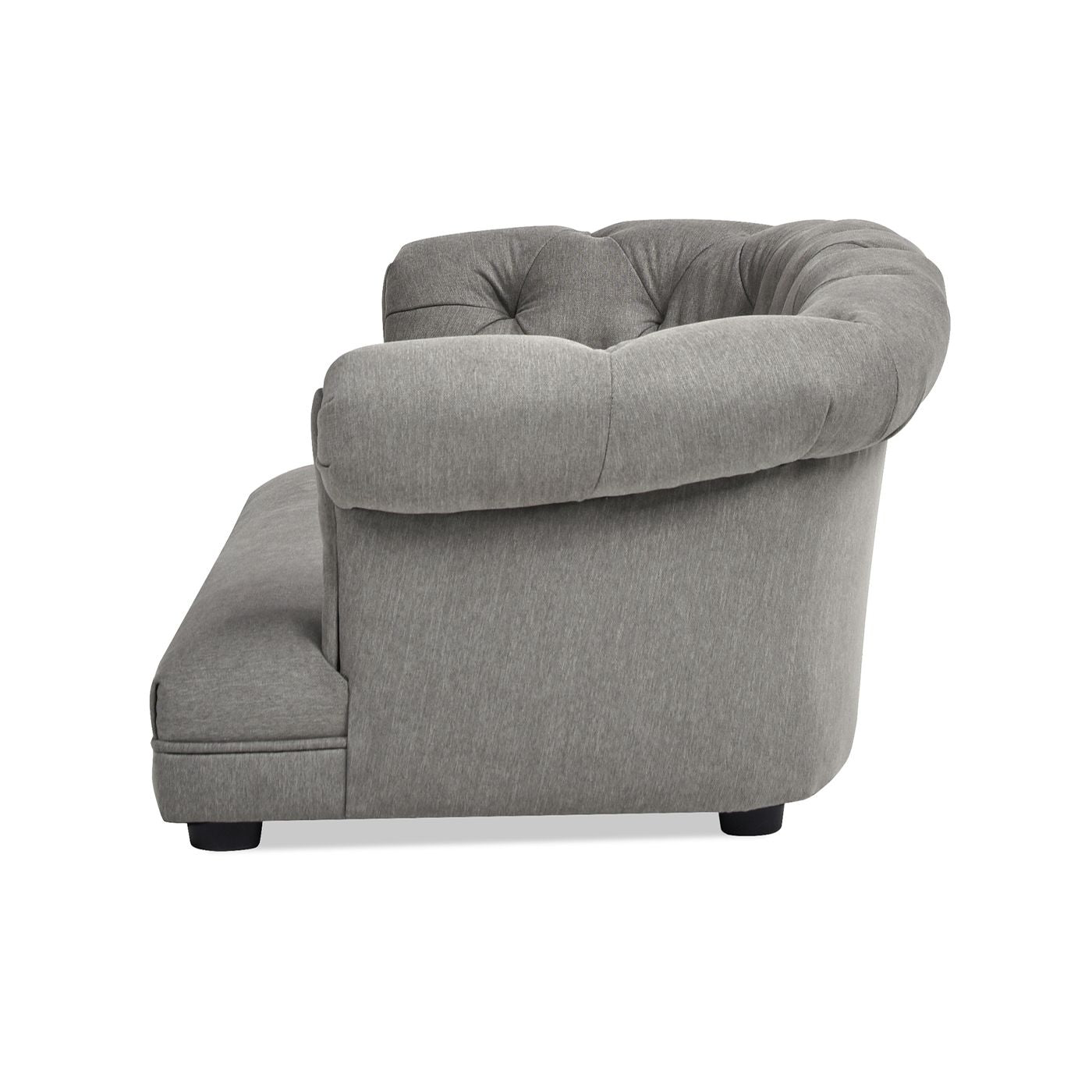 Kiki 36.5" Chesterfield Dog Sofa Bed, Medium, Uptown Gray Stain