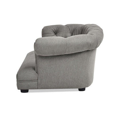 Kiki 36.5" Chesterfield Dog Sofa Bed, Medium, Uptown Gray Stain
