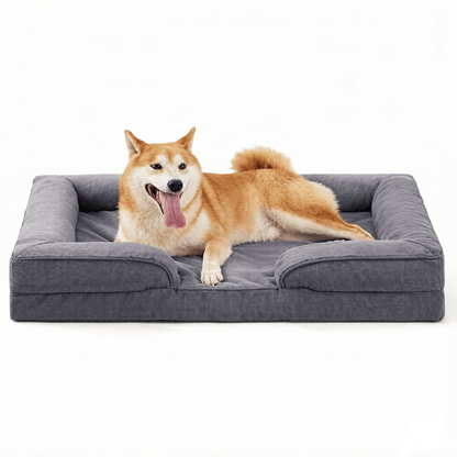 Large Dog Bed, Orthopedic Dog Sofa Egg-Crate Foam 38" Pet Couch Bed
