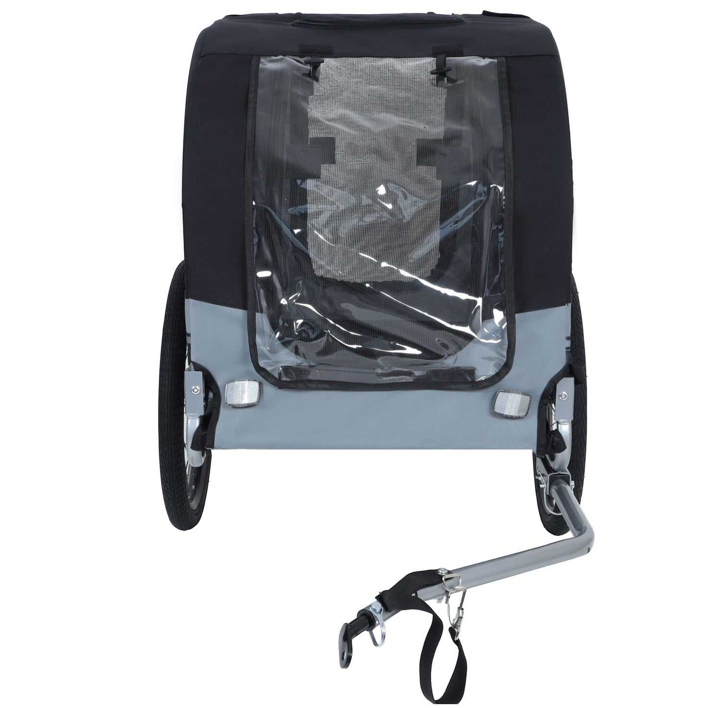Large Folding Bike Trailer for Dogs – 66LB Capacity All-Terrain