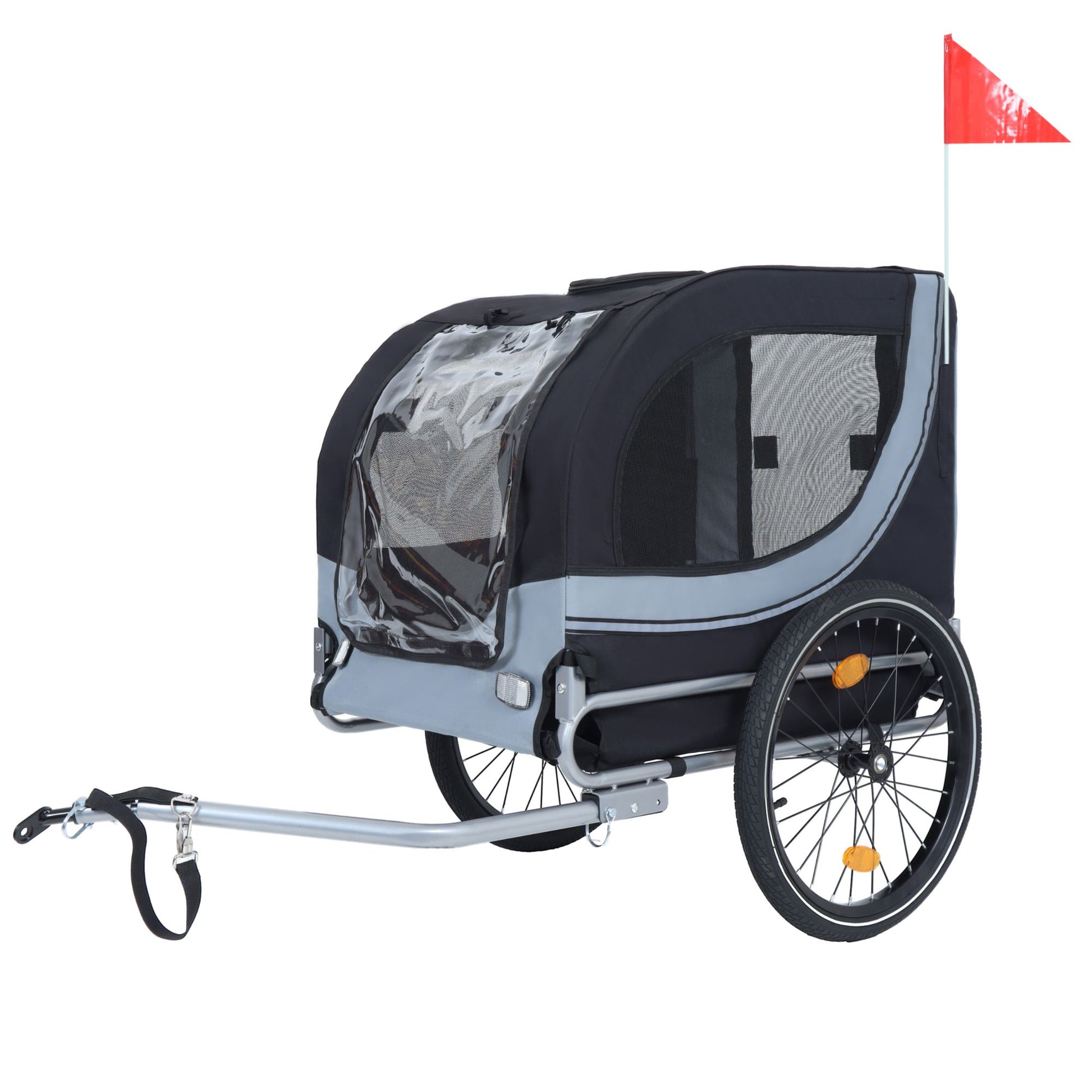 Large Folding Bike Trailer for Dogs – 66LB Capacity All-Terrain