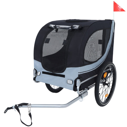 Large Folding Bike Trailer for Dogs – 66LB Capacity All-Terrain