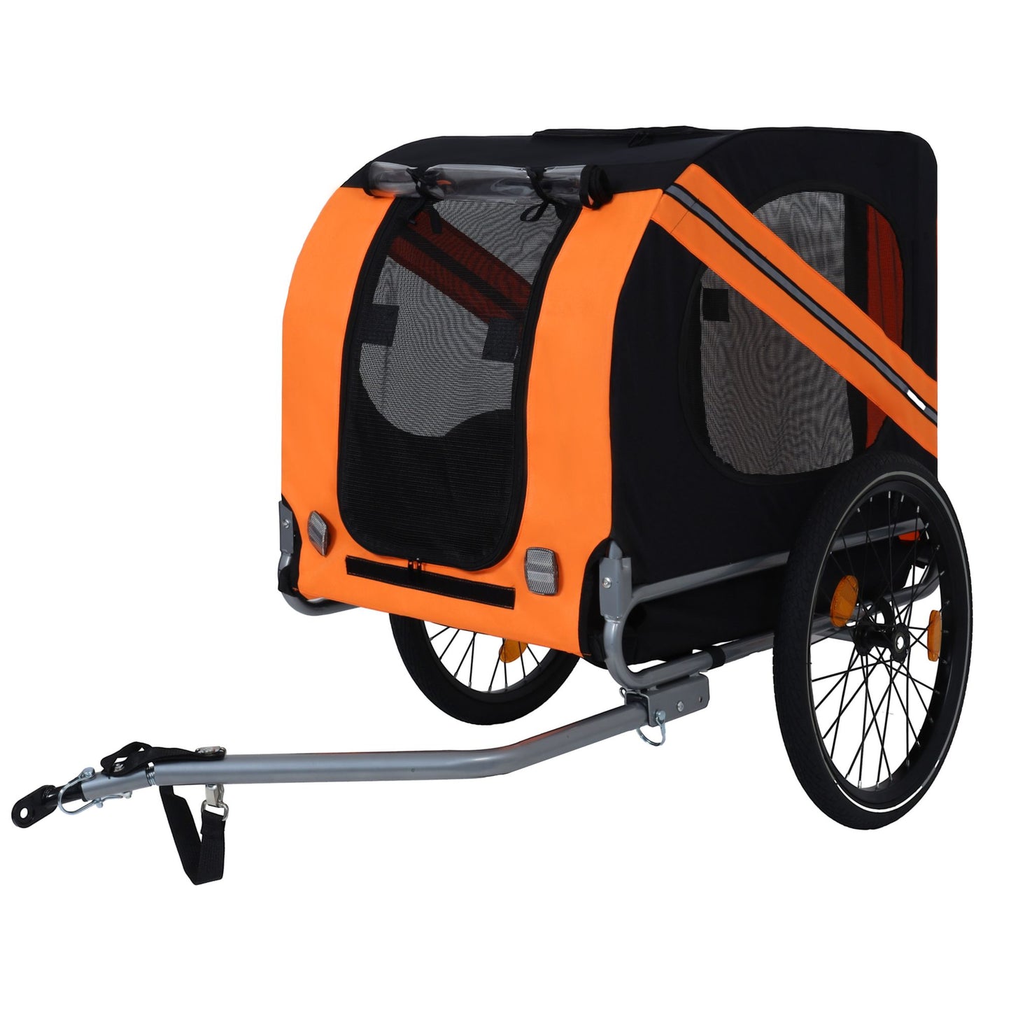 Large Folding Bike Trailer for Dogs – 66LB Capacity All-Terrain