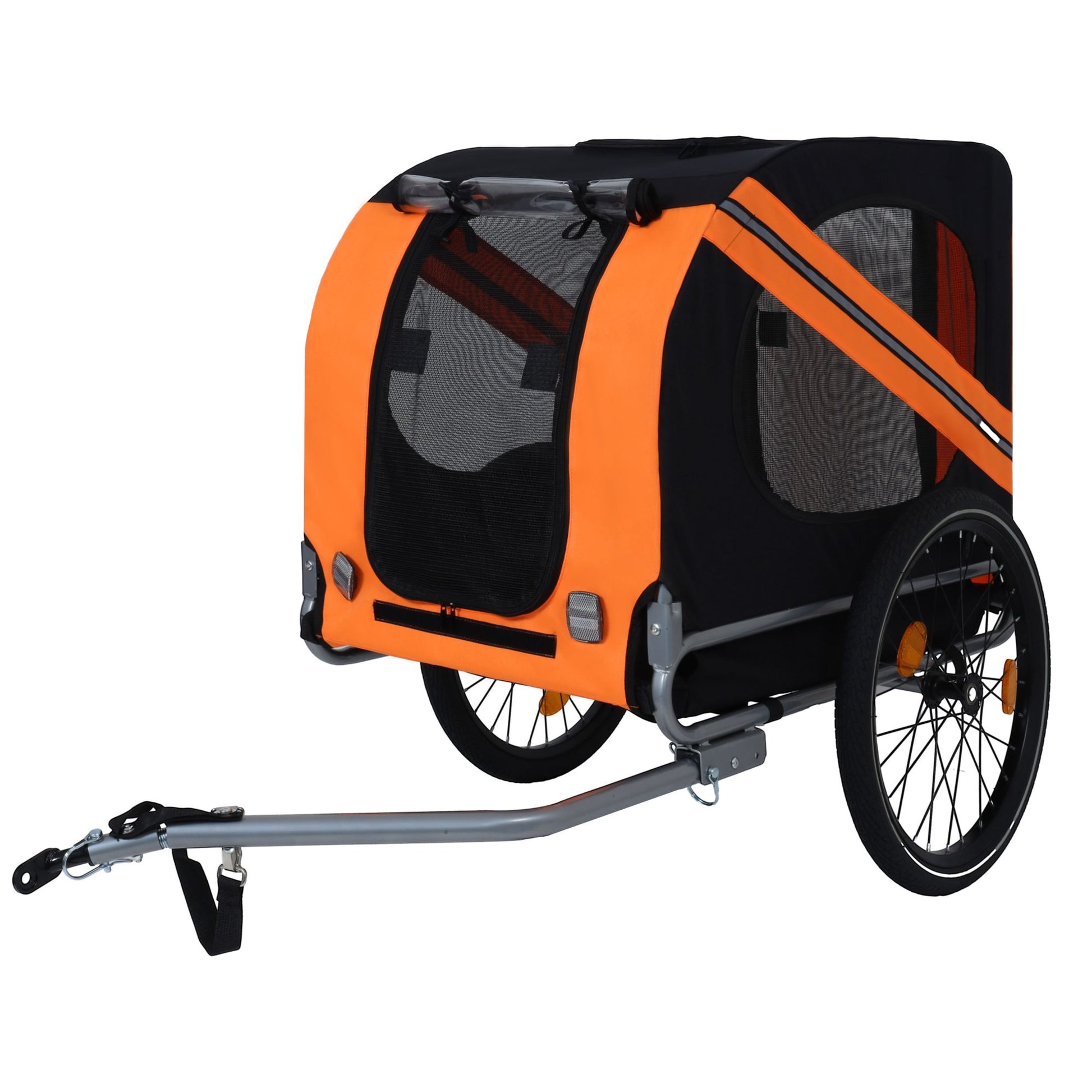 Large Folding Bike Trailer for Dogs – 66LB Capacity All-Terrain