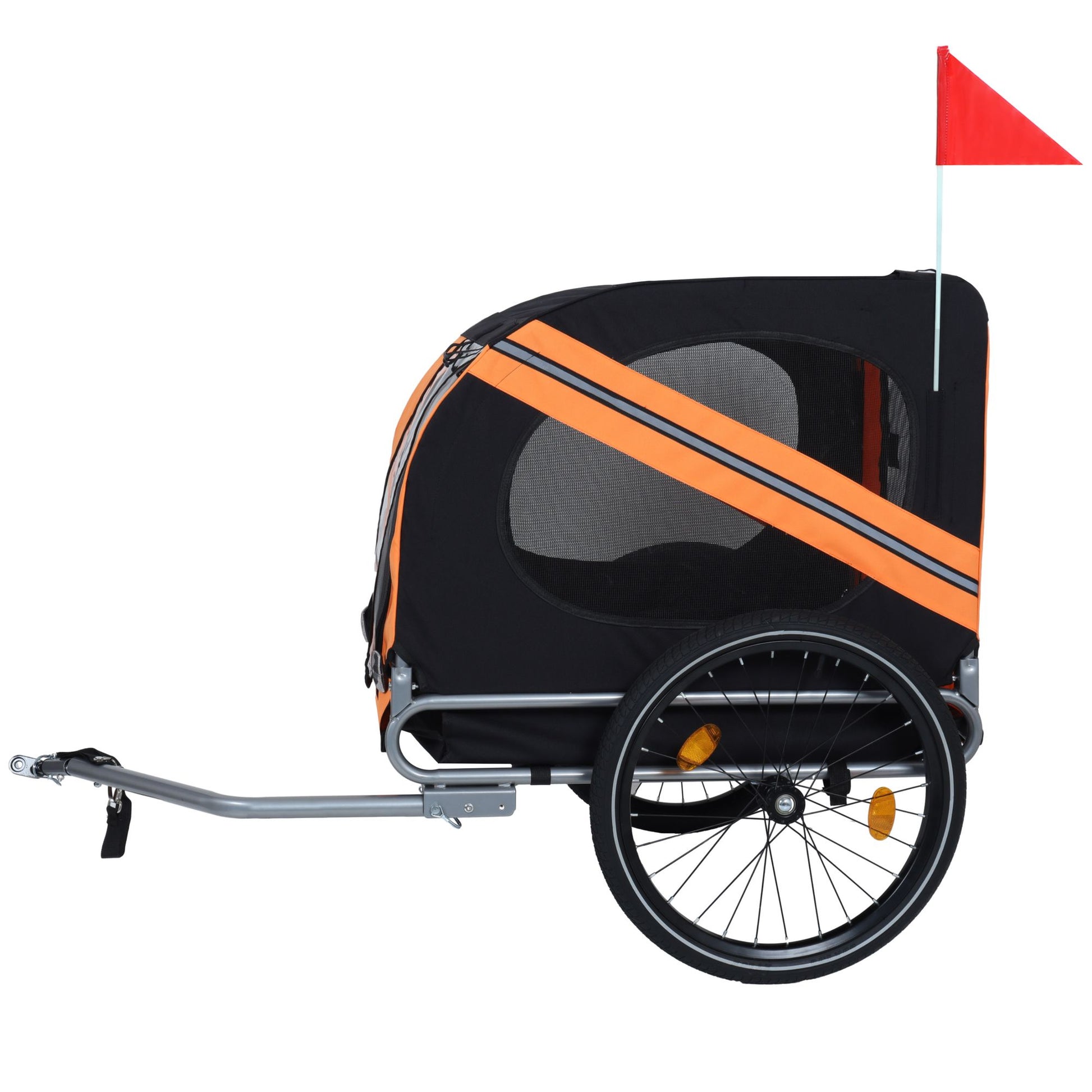 Large Folding Bike Trailer for Dogs – 66LB Capacity All-Terrain