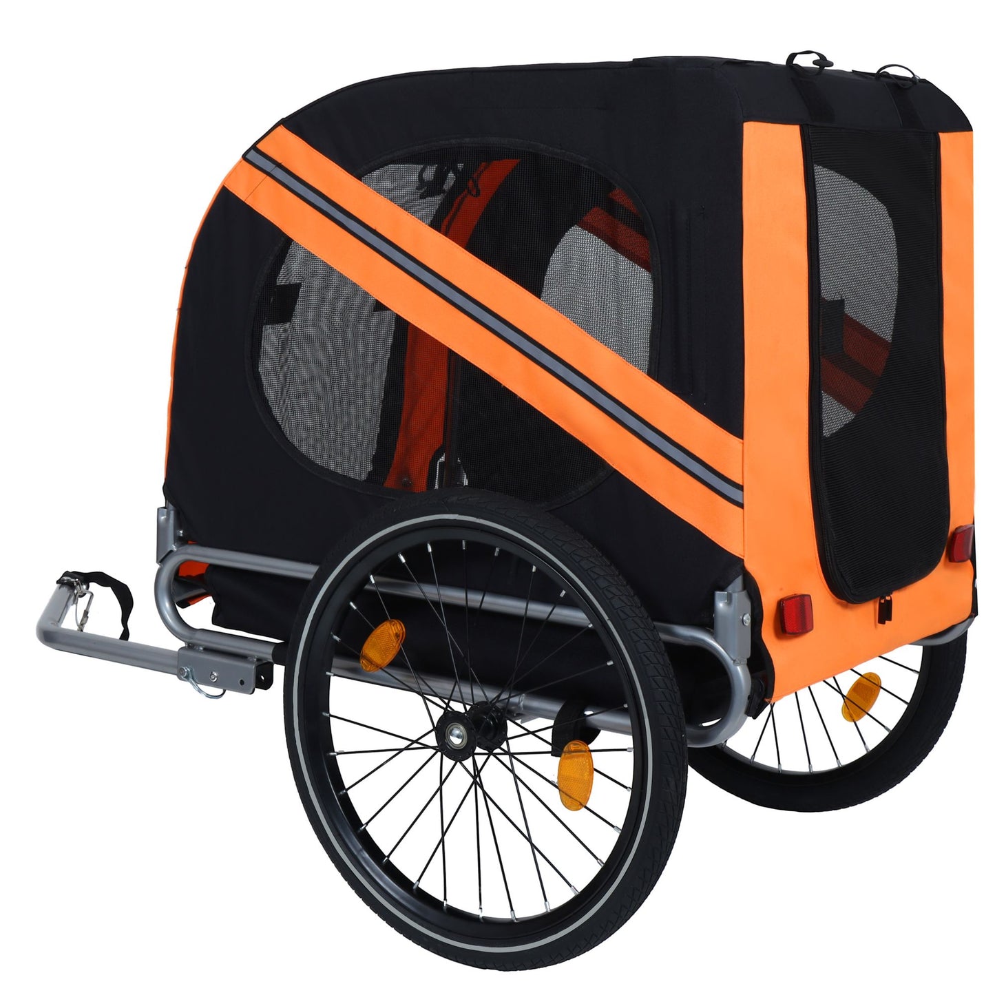 Large Folding Bike Trailer for Dogs – 66LB Capacity All-Terrain