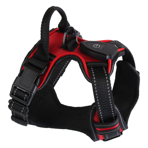Light up Dog Harness Rechargeable LED Dog Harness No Pull Lighted