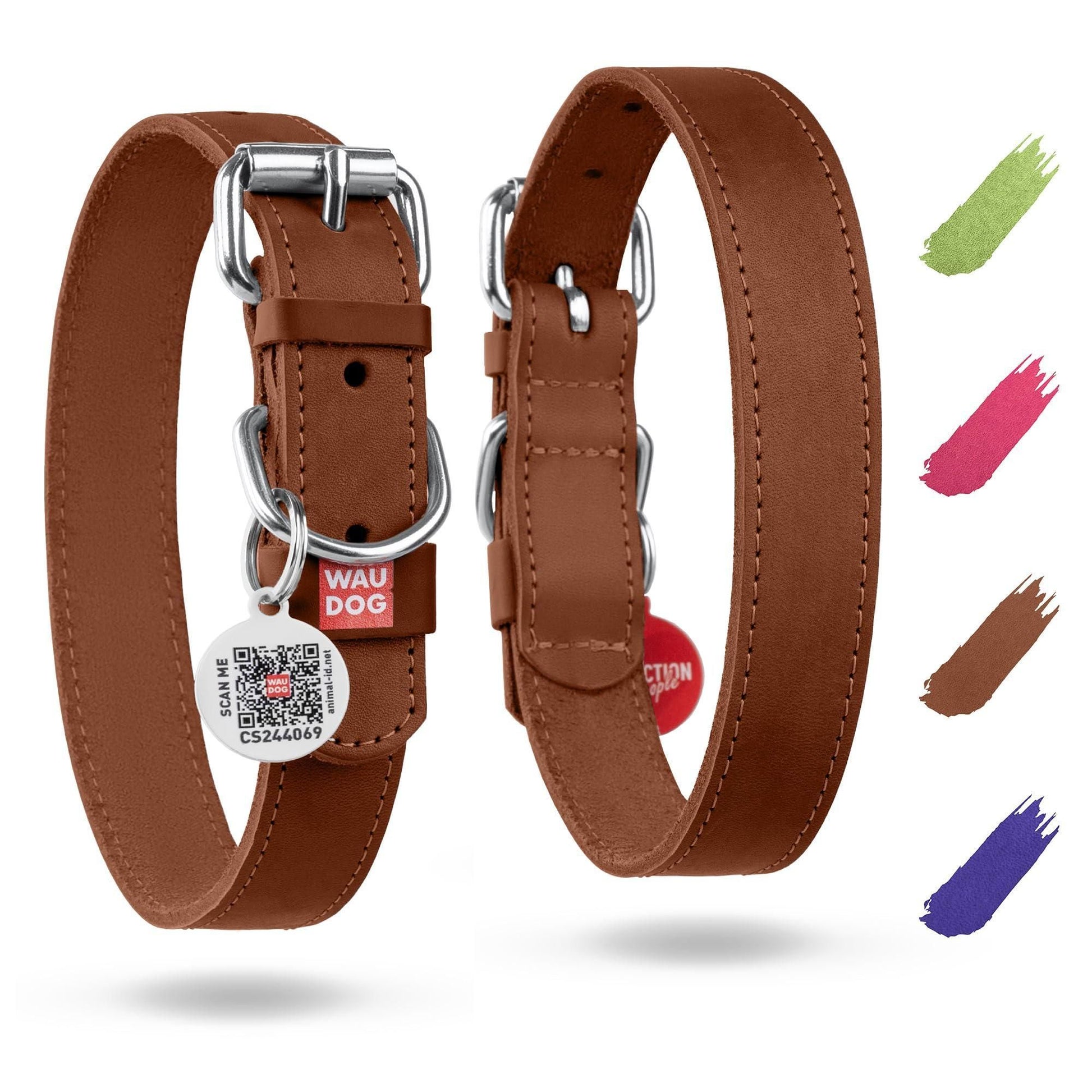Long Lasting Leather Dog Collar for Large Dogs Medium Small Dogs