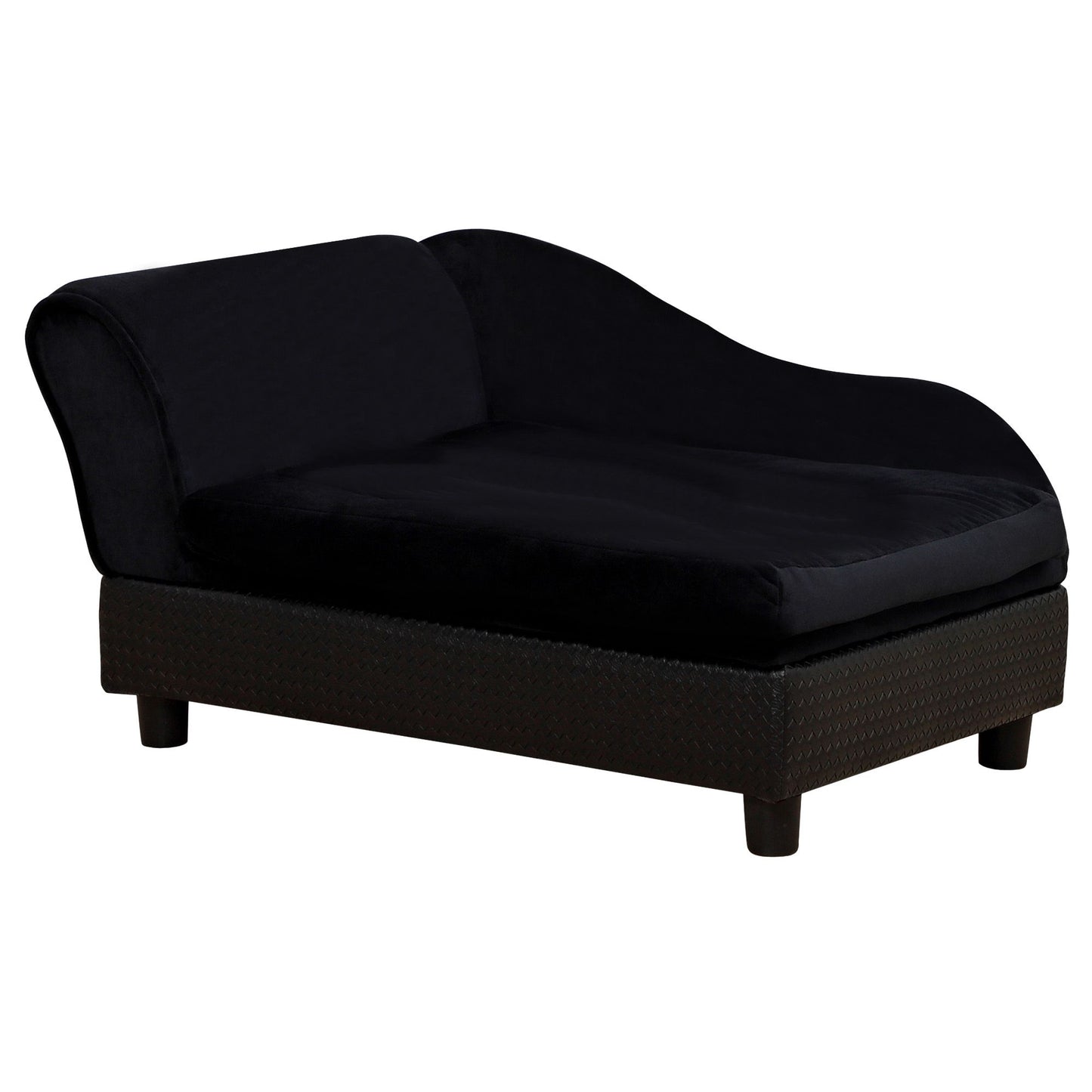 Luxury Dog Bed for Small Dogs, Hidden Storage, 3" Foam Cushion