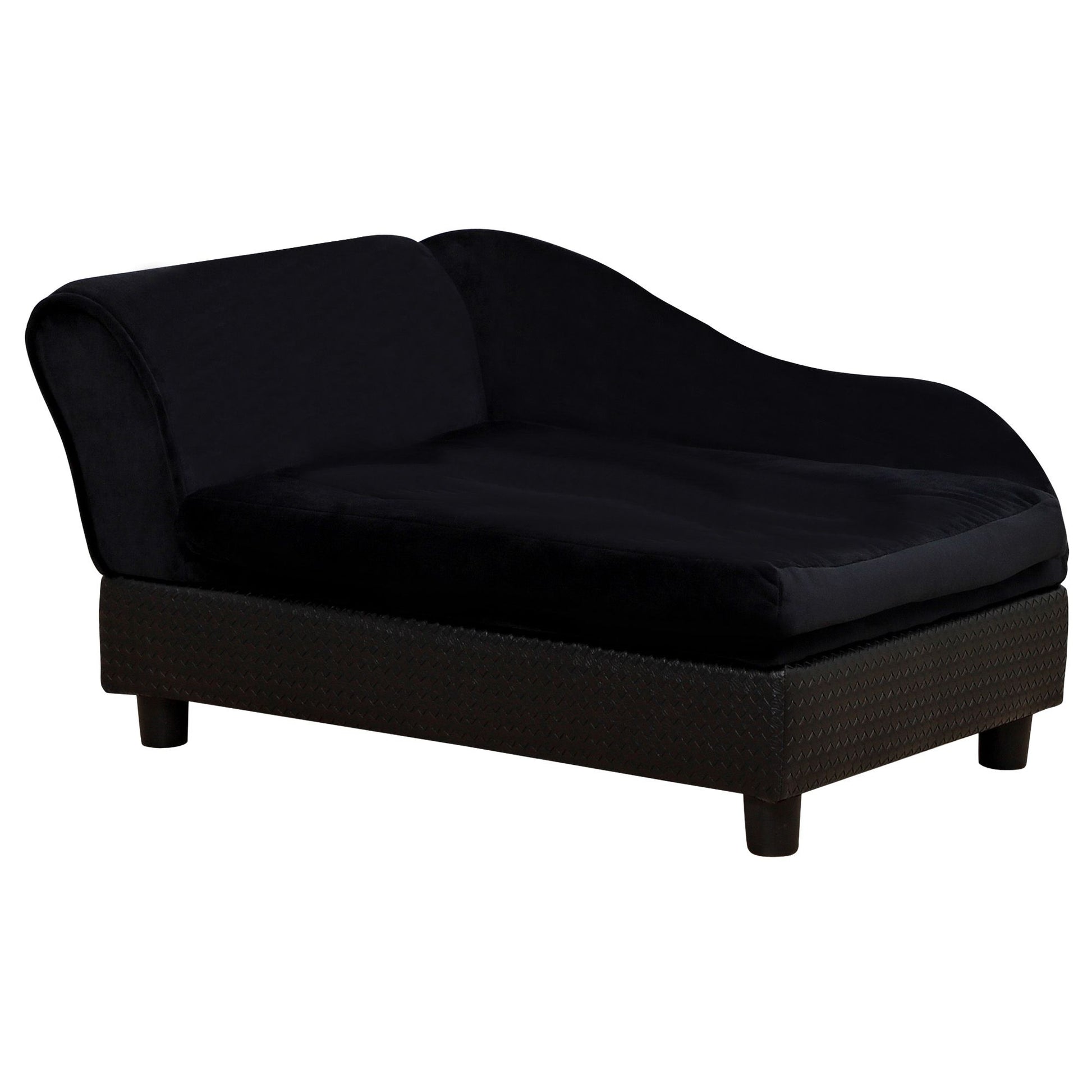 Luxury Dog Bed for Small Dogs, Hidden Storage, 3" Foam Cushion
