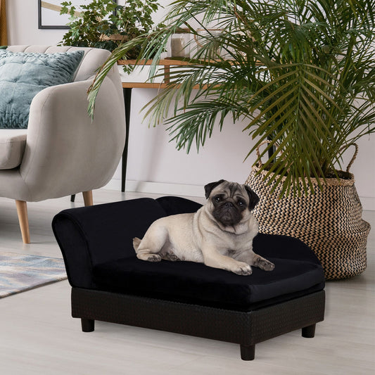 Luxury Dog Bed for Small Dogs, Hidden Storage, 3" Foam Cushion