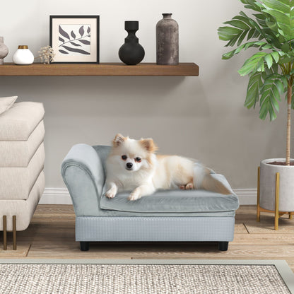 Luxury Dog Bed for Small Dogs, Hidden Storage, Soft Foam Couch