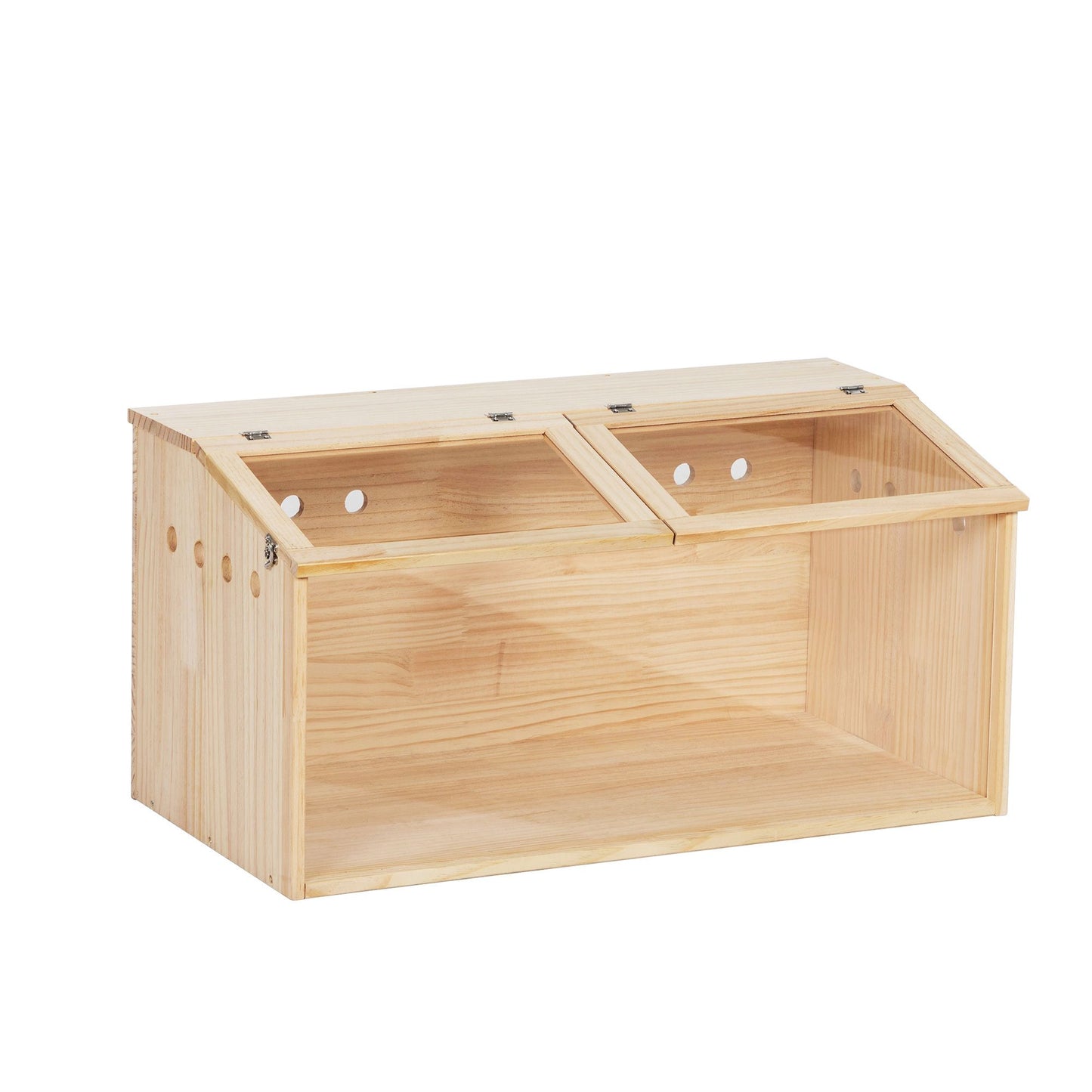 Middle Transparent Wooden Hamster Cage; Small Animal Habitat Hutch