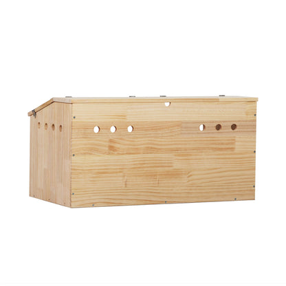 Middle Transparent Wooden Hamster Cage; Small Animal Habitat Hutch