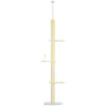 Modern Cat Tree Height Adjustable 87 -103 Inch with 4-Tier
